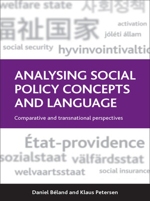 cover image of Analysing Social Policy Concepts and Language